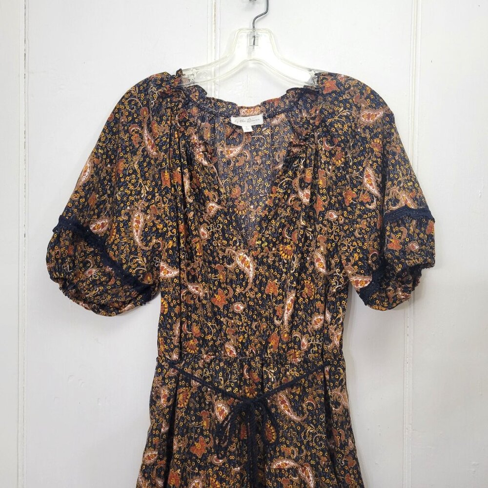 Bohemian Floral Maxi Dress Anthropologie By The River - Picture 2 of 5
